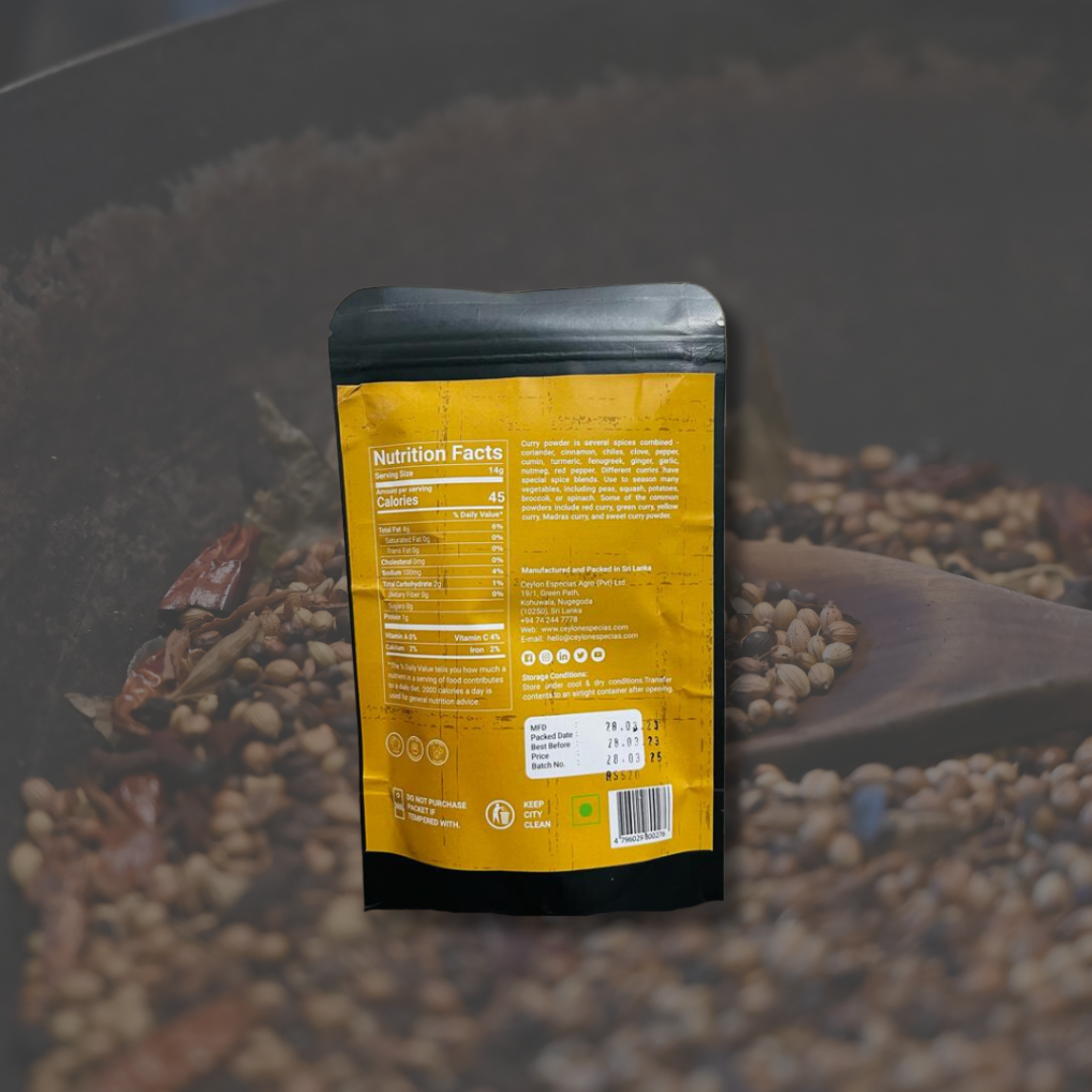 Ceylon Especias Curry Powder 100g