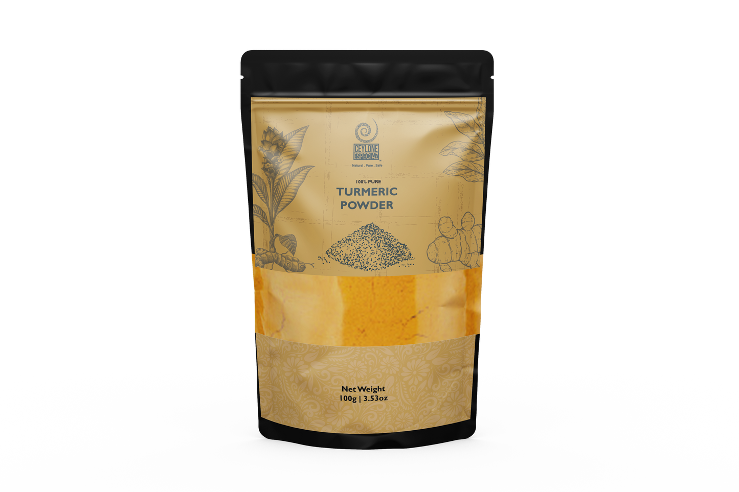 Ceylon Especias Pure Turmeric Powder 100g